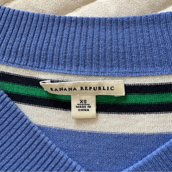 Banana Republic Blue with Stripes Sweater Size XS - Picture 3 of 3